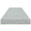 vidaXL Schweberegale 2 Stk. Betongrau 90x23,5x3,8 cm MDF
