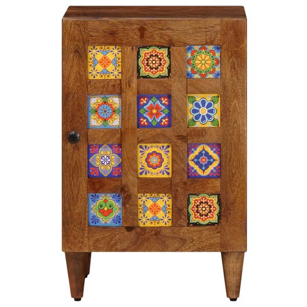 vidaXL Badezimmerschrank mit Speicher mit T&uuml;r Walnuss 38 x 33 x 58 cm