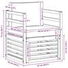 vidaXL Outdoor-Sofagarnitur Massives Akazienholz und Polyester Natur