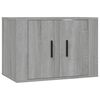 vidaXL 3-tlg. TV-Schrank-Set Grau Sonoma Holzwerkstoff