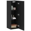 vidaXL Wand-TV-Schrank Schwarz Eichen-Optik 30,5 x 30 x 90 cm