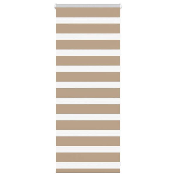 vidaXL Doppelrollo Sandbraun 60x100 cm Stoffbreite 55,9 cm Polyester