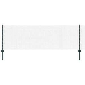 vidaXL Schwei&szlig;drahtzaun mit Pfosten 10 x 0,8 m (B x H)