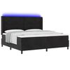 vidaXL Boxspringbett mit Matratze Schwarz 200 x 200 cm Samt
