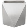 vidaXL Pflanzk&uuml;bel 2 pcs Silber 40 x 40 x 40 cm Edelstahl