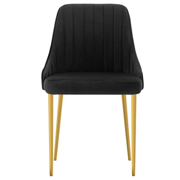 vidaXL Esszimmerst&uuml;hle 4 Stk. Schwarz Samt