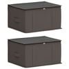 vidaXL Aufbewahrungsbox mit transparentem Oberfenster 2 stk. 37,5 L