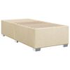 vidaXL Boxspringbett mit Matratze Creme 90x190 cm Stoff