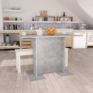 vidaXL Esstisch Betongrau 110x60x75 cm Holzwerkstoff