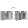 vidaXL Holzschrank Beton Grau 88,5 x 30,5 x 73 cm Holzwerkstoff