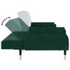 vidaXL Schlafsofa mit Kissen Dunkelgr&uuml;n Samt