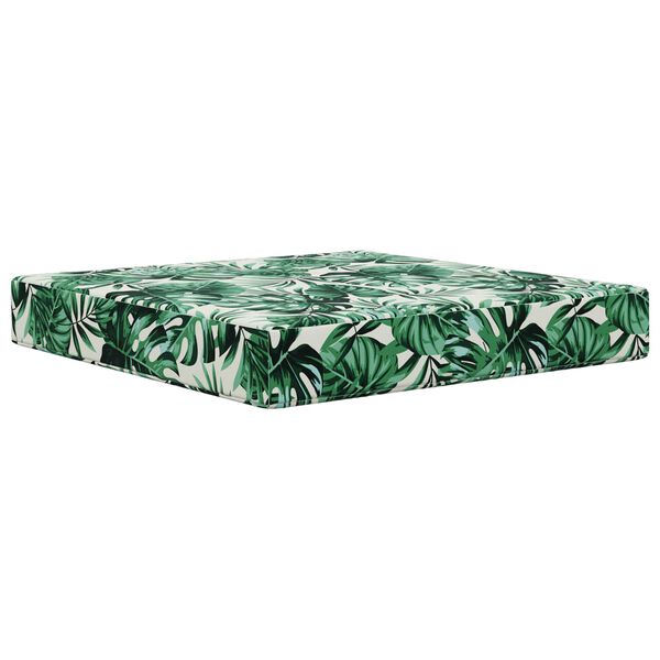 vidaXL Sofakissen f&uuml;r drau&szlig;en 2 pcs Blattmuster Polyester