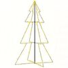 vidaXL Weihnachtsbaum in Kegelform 240 LEDs Indoor Outdoor 118x180 cm