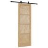 vidaXL Schiebet&uuml;r ORKDAL Natur 73,5 x 211 cm Massives Kiefernholz