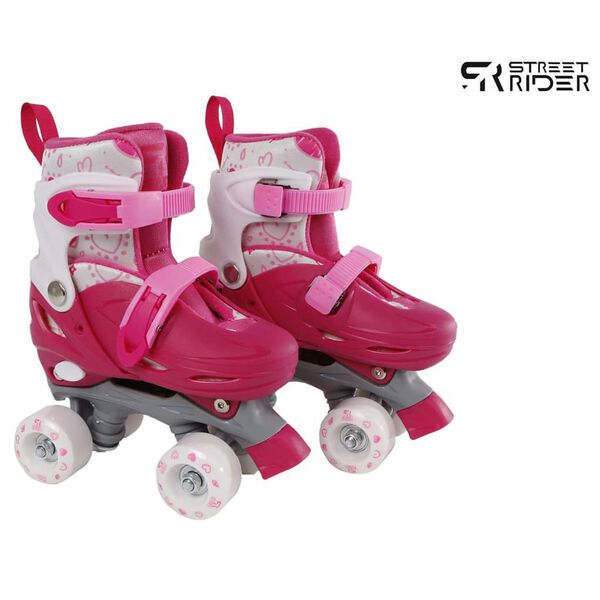 Street Rider Rollschuhe Verstellbar 31-34 Rosa