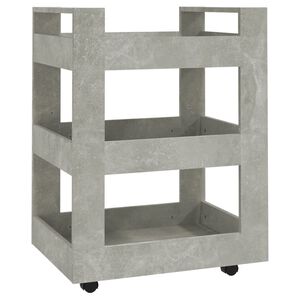 vidaXL K&uuml;chenrollwagen Schwarz 60x45x80 cm Ingenieurholz