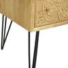 vidaXL Couchtisch mit 2 Schubladen Schnitzerei Braun 80x40x40,5cm Holz