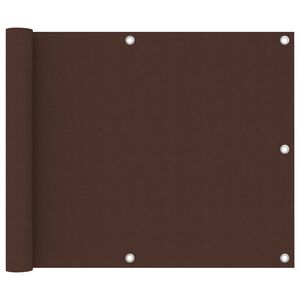 vidaXL Balkon-Sichtschutz Braun 75x400 cm Oxford-Gewebe