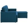 vidaXL Modulares 3-Sitzer-Schlafsofa Blau Stoff