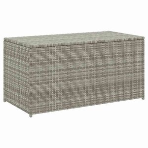vidaXL Gartenbox Poly Rattan 100x50x50 cm Grau