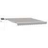 vidaXL Ausziehbare Markise Hellgrau 300 x 250 cm Stoff und Aluminium