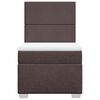 vidaXL Boxspringbett mit Matratze Dunkelbraun 90x200 cm Stoff