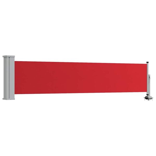vidaXL Ausziehbare Seitenmarkise 60&times;300 cm Rot