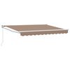 vidaXL Ausziehbare Markise Taupe 4,5 &times; 3 m