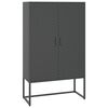 vidaXL Highboard Anthrazit 80x35x135 cm Stahl