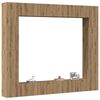 vidaXL 8-tlg. TV-Schrank-Set Wandmontage Artisan-Eiche Holzwerkstoff