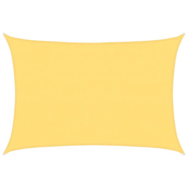 vidaXL Sonnensegel HDPE Rechteckig 4x6 m Beige