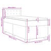 vidaXL Boxspringbett mit Matratze Creme 100x200 cm Stoff