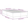 vidaXL Plattformbettgestell Hellgrau 120 x 190 cm Cordstoff