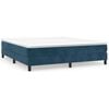 vidaXL Boxspringbettgestell Dunkelblau 180x200 cm Samt