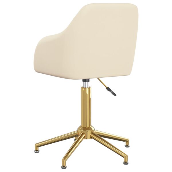 vidaXL Esszimmerst&uuml;hle 6 Stk. Drehbar Creme Samt