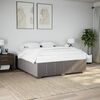 vidaXL Bettgestell ohne Matratze Taupe 180x200 cm Stoff