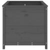 vidaXL Pflanzk&uuml;bel Grau 82,5x82,5x78 cm Massivholz Kiefer