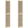 vidaXL Schrankt&uuml;r 2 pcs Natur 201 x 2,1 x 39,5 cm Massives Kiefernholz