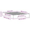 vidaXL Bodenbettgestell Braun 160 x 200 cm Massivholz Kiefer