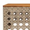 vidaXL 8-tlg. Garten-Sofagarnitur mit Kissen Beige Poly Rattan