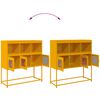 vidaXL Sideboard Senfgelb 100,5x39x107 cm Kaltgewalzter Stahl