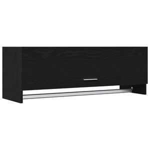 vidaXL Kleiderschrank Schwarz Eichen-Optik 100 x 32,5 x 35 cm