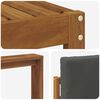 vidaXL Outdoor-Sofagarnitur mit Kissen 5 pcs Natur und Anthrazit