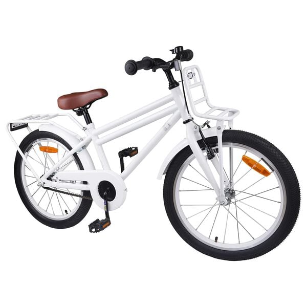vidaXL Kinderfahrrad 18 Zoll f&uuml;r 5-7 Jahre alt Wei&szlig;