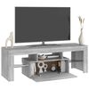 vidaXL TV-Schrank mit LED-Leuchten Grau Sonoma 120x35x40 cm