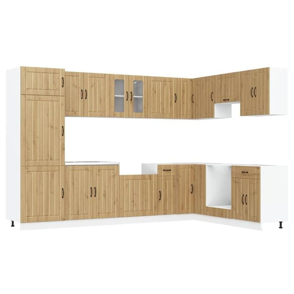 vidaXL K&uuml;chenschrank Lucca Wei&szlig; 80 x 46 x 81.5 cm Holzwerkstoff