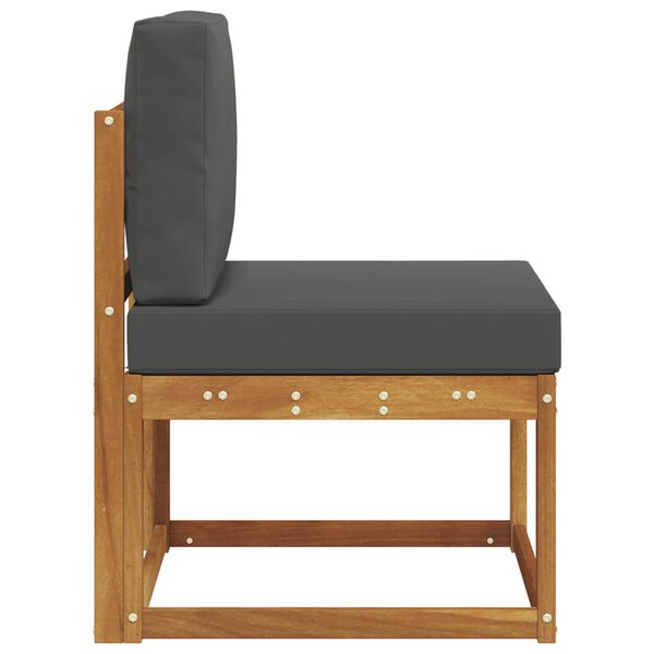 vidaXL Outdoor Mittelsofa Massivholz Akazie Natur