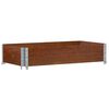 vidaXL Paletten-Aufsatzrahmen Braun 100x50 cm Massivholz Kiefer