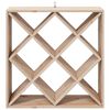 vidaXL Weinregal 2 pcs Natur 62 x 25 x 62 cm Massives Kiefernholz