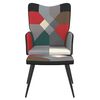 vidaXL Relaxsessel mit Hocker Patchwork Stoff